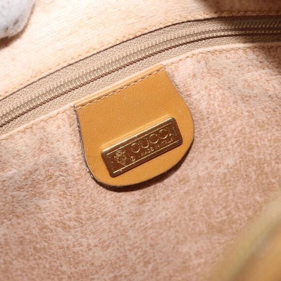 GUCCI Micro GG Supreme Shoulder Bag PVC Beige Gold 007 115 0093 Auth BA2396 - Picture 10 of 16